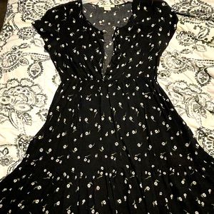 Women’s Black Ditzy floral Dress